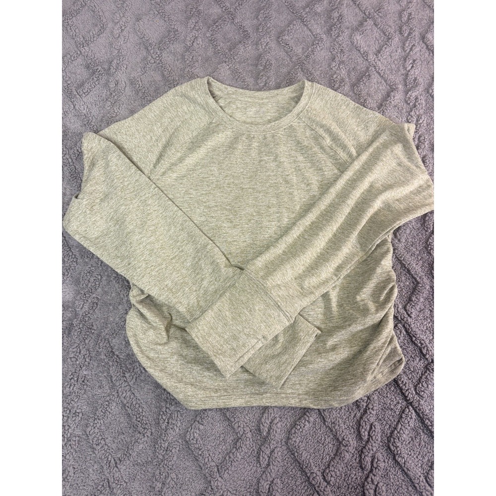 Offline By Aerie Womens Cropped Long Sleeved Activewear Top Athleisure Large